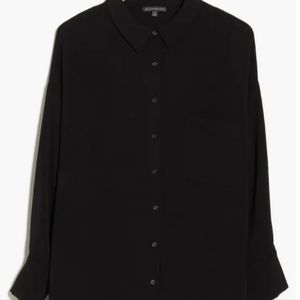Black Tunic-Length 2XL Blouse